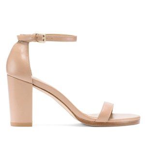 Stuart Weitzman Nearlynude Leather Sandals
